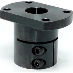 EJPPDHCO Doppelseitige Schneidführungswelle mit Flansch aus Kohlenstoffstahl, offene Maschinenbuchse mit Fester Basis(DXZCBL-30)