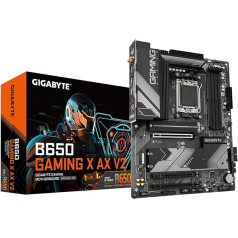 GIGABYTE B650 Gaming X AX V2 pamatplate - AMD Ryzen 9000 Series, 8+2+2 fāzes VRM, līdz 8000MHz DDR5 (OC), 1xPCIe 5.0 + 2xPCIe 4.0 M.2, 2.5GbE LAN, WiFi 6E, USB 3.2 Gen 2