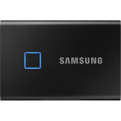 Samsung T7 Touch Portable SSD - 1 TB - USB 3.2 Gen.2 ārējais SSD metāla melns (MU-PC1T0K / WW)