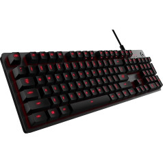 Logitech G413 spēļu mehāniskā tastatūra, taustāmie Romer-G slēdži, matēta alumīnija korpuss, programmējami F- taustiņi, USB cilpa, spāņu QWERTY izkārtojums - Carbon / Black