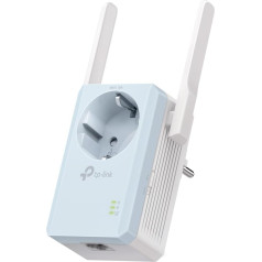 TP-Link RE365 WLAN pastiprinātājs-pastiprinātājs AC1200, integrēta ligzda, 867 MBit/s 5GHz + 300 MBit/s 2,4 GHz, aplikāciju vadība, signāla stipruma displejs, saderīgs ar visām WLAN ierīcēm, AP režīms, V3