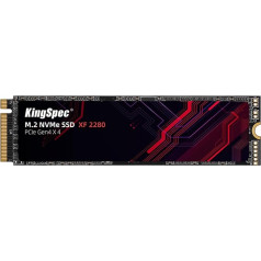 KingSpec 2TB M.2 SSD 2280 NVMe PCIe 4.0 x4, neticami ātra nolasīšana līdz 5000MB/s, iekšējais M2 PCIe SSD, saderīgs ar spēļu konsolēm/darbvirsvirsmas datoriem/spēļu portatīvajiem datoriem