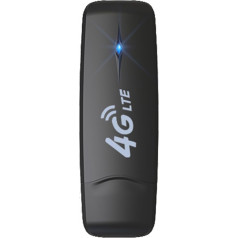 HOSAYA 4G LTE USB WiFi modems, portatīvais 4G maršrutētājs ar SIM kartes slotu, ātrgaitas portatīvais ceļojumu karstās vietas mini maršrutētājs, atbloķēts 4G dongle, melns, 88mm x 28mm x 9mm