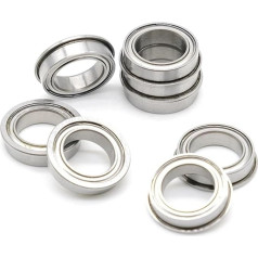 F6802ZZ 2 Stück Flanschlager 15 x 24 x 5 mm ABEC-7 Chromstahl Metallversiegelte Hochgeschwindigkeitsteile for mechanische Ausrüstung