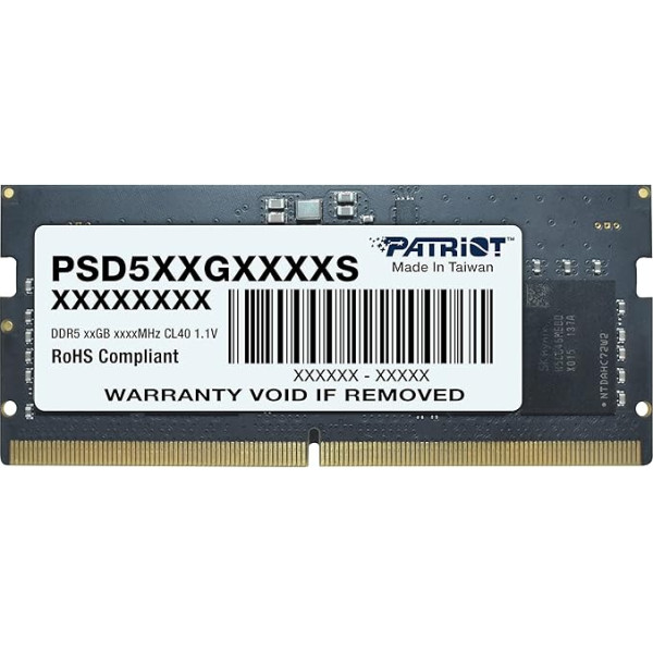 Patriot Memory Signature PSD516G480081S atmiņas modulis 16 GB 1 x 16 GB DDR5 4800 MHz