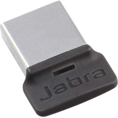 Jabra Link 370 USB-A Bluetooth adapteris MS - 30 metru/98 pēdu bezvadu diapazons austiņām - optimizēts Microsoft - melns