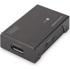 Assmann Digitus DS-52900 video sadalītājs DisplayPort - Digitus DS-52900, DisplayPort, 3840 x 2160 pikseļi, melns, 12 x 80 x 50 mm, 155 g, USB