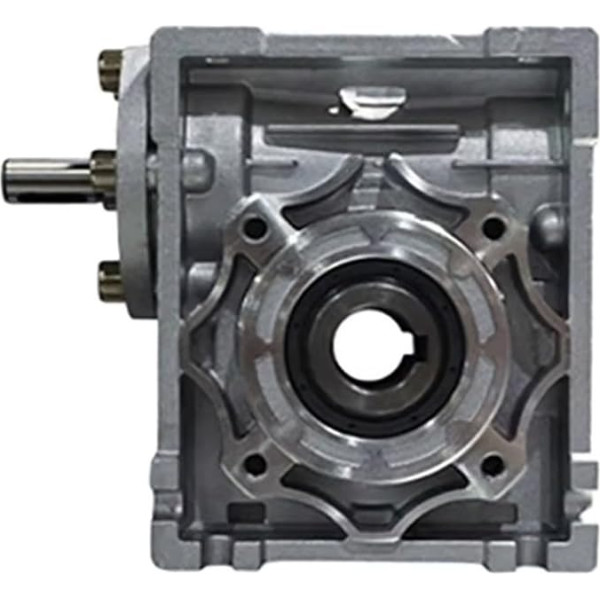 AMEHRU Welleneingangs-Schneckengetriebe NRV90 7,5:1-100:1, Eingangswellen-Ausgangsloch 24 mm 35 mm, RV90-Kurbelgetriebe(Ratio 80 to 1)