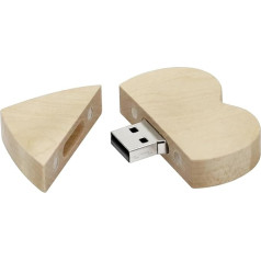 Sirds USB stick koka 64 GB USB 3.0, TATMOHIK USB atmiņas stick dāvana Super ātrgaitas koka zibatmiņas disks Memory Stick Pendrive Dzimšanas diena / gadadiena / kāzas (iekļauts tikai viens USB stick)