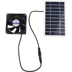 30W saules bateriju paneļa izplūdes bēniņu ventilators, EVA+ polisilikona saules panelis, saules enerģijas gaisa ventilācijas furgons mājdzīvnieku mājai, bēniņiem