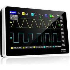 Osciloskops, digitālais rokas osciloskops, osciloskops, 2 kanālu 100 MHz joslas platums, 7 collu LCD skārienjūtīgais ekrāns, 1GSa/s paraugu ņemšanas ātrums, 1GB atmiņa