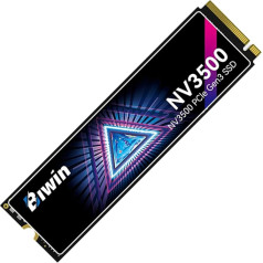 BIWIN Black Opal NV3500 M.2 SSD 2TB, PCIe 3x4 paaudzes NVMe 1.4 ar HMB un SLC kešatmiņu, nolasīšanas ātrums līdz 3500 MB/s, iekšējais cietvielu disks klēpjdatoriem un galddatoriem