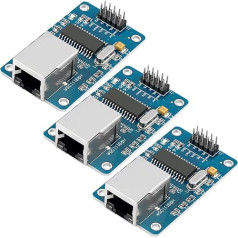 AZDelivery 3 x ENC28J60 Ethernet Shield LAN tīkla modulis, kas saderīgs ar Arduino Ietver E-grāmata