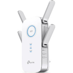 TP-Link RE655 WLAN stiprintuvo kartotuvas AC2600 (dvigubas WLAN AC + N, 1733 Mbps 5 GHz + 800 MBit/s 2,4 GHz) ir TL-WA850RE WLAN stiprintuvo kartotuvas (300 Mbit/s, WLAN stiprintuvas), baltas