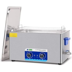 Galda virsma Ultrasonic Cleaner 22L Nerūsējošā tērauda ultraskaņas tīrīšanas ierīce Ultraskaņas tīrīšanas ierīce juvelierizstrādājumiem Stikls Asmeņi Protēzes Ķēdes Kaklarota Kaklarota Pulksteņi Razor Auskari Auskari Stikliem