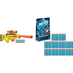 Hasbro E7522EU4 Nerf Fortnite BASR-L Blaster with Bolt Action Clip Magazine - Includes Removable Telescope, 12 Nerf Elite Darts & Elite 2.0 50 Dart Refill - 50 Nerf Elite 2.0 Darts