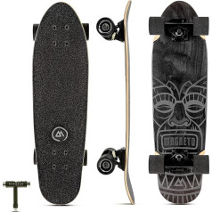 Magneto Mini Cruiser Skateboard Cruiser Short Board Canadian Maple Deck bērniem, pusaudžiem un pieaugušajiem (Heart Beat)