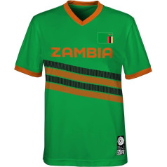 FIFA Unisex oficiālais 2023. gada Pasaules kausa izcīņas sieviešu futbolā pieaugušo komandas krekliņš, Zambia T-Shirt (iepakojums 1)