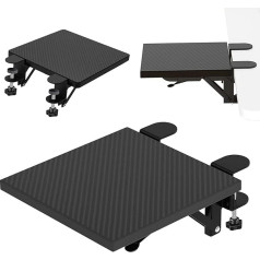 Ergonomisks galda pagarinājums, 24 x 20 cm galda pagarinājums, salokāms roku balsta pagarinājums kvadrātveida galda virsmai mājās, birojā