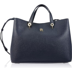 Tommy Hilfiger Sieviešu somas ar emblēmu Th Satchel Aw0aw15177 Plecu somas