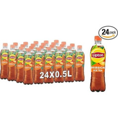 Lipton Ice Tea Peach, ledus tēja ar persiku garšu, vienreizlietojama (24 x 0,5 l)