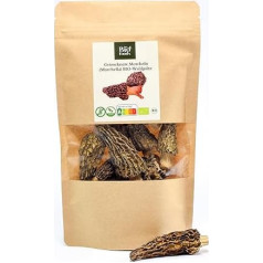 Organic Morchella Conica žāvētas 100% bioloģiskās Eiropas sēnes no kontrolētas savvaļas kolekcijas (30g) Augstākā kvalitāte