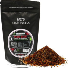 Hallingers Pure Beef - garšvielu maisījums BBQ Rub marināde gaļai (maisiņš) - dāvana vasarā un kā lieliska grilēšanas dāvana | Apsveikumi dzimšanas dienā Apsveicam Jaunajā mājā Paldies, draudzības atgūšana