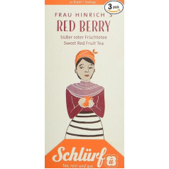 Schlürf Büdel - Mrs Hinrichs Red Berry Organic 3 x 45 g iepakojums