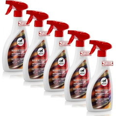 RL24 leovet Mane Curry Comb Mane Spray Sprejs zirgiem Sprejs astei Aizsargā pret putekļiem un netīrumiem Matu, krēpju un astes ātra ķemmēšana 5 x 550 ml pudelītes ar smidzinātāju (5 gab.)