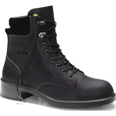 ELTEN NIKOLA Black Mid ESD S2 Sieviešu drošības apavi Ādas tērauda toe Cap Viegls Elegant Black Size 37