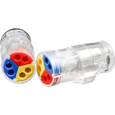 FACSER Fast Wire Cable Quick Connectors LED Compact Conductor Splicing Wiring Connector Push-in Terminal Block 724 736(736,30PCS)