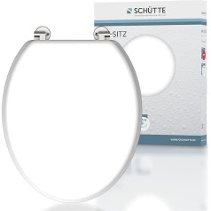 SCHÜTTE White 84000 Tualetes poda sēdeklis ar koka serdi