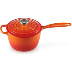 Le Creuset Signature čuguna profesionālais katls ar karstumizturīgu rokturi, apaļš, 20 cm diametrs, 2,5 L, piemērots visiem plīts tipiem, tostarp piemērots indukcijai.