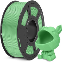 SUNLU Meta PLA filaments 1,75 mm, augstas izturības, labāk šķidrs PLA filaments ātrākai 3D drukāšanai, izmēru precizitāte +/- 0,02 mm, 1 kg spole, ābolu zaļš