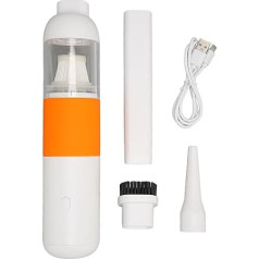 Bezvadu rokas putekļsūcējs, mazs 120 W, 6000 PA, jaudīgs pārnēsājams putekļsūcējs, putekļsūcējs ar USB uzlādi mājdzīvnieku matu tīrīšanai mājās (dzeltens)