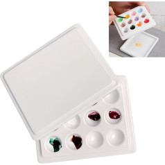 Watercolour, Dustproof White Watercolour, 12 Wells Porcelain, Nails Art Painting, Colour Tray Palettes