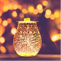OurLeeme smaržu lampas, 3D aromterapijas difuzora eļļas deglis, vaska kausēšanas deglis, sildītāja lampa mājai, birojam, guļamistabai, kā dāvana