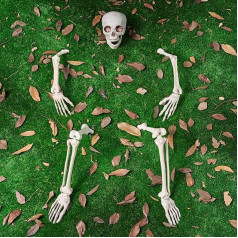 JOYIN Dzīves izmēra skelets Groundbreaker Skeleton Stakes Halloween dārza āra rotājumi