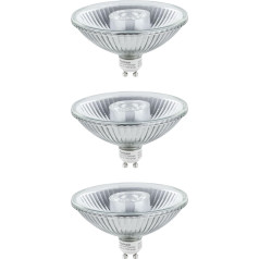 Paulmann 5229 Standarta 230V LED atstarotājs QPAR111 GU10 425lm 6,5W 2700K aptumšojama sudraba krāsas spuldze