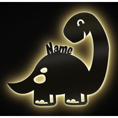 Dino Dāvanas Dino lampa Sienas lampa ar vārdu Personalizētas dāvanas dinozauru bērnu istabai Dinozauru istaba Zēni Meitenes Bērni Bērni