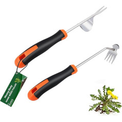 Nicofie 2024 Hand Weed Tool 2 Pack gumijas rokturis Manuālā nezāļu izravētājā iznīdēt nezāles Weed Tool Dārzkopības rīki Weed Tools for Gardening