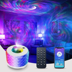 Bendras MRSCOZ žvaigždžių galaktikos projektorius, mėnulio projekcija, 3 in 1 RGB muzikos auroros projektoriaus naktinė šviesa su 