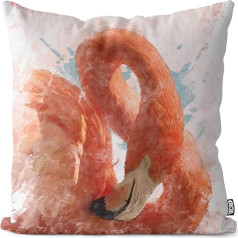 VOID Flamingo Tropic Pink spilvena pārvalks Āra iekštelpu Flamingo spilvena izmērs: 50 x 50 cm