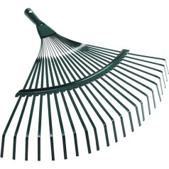 Kompakts tērauda nomaiņas 22 zobu lapu grābeklis galvai Heavy Duty Lawn Leaves Garden Tools Patio Leaf Carbon Steel Metal Garden Rake Head