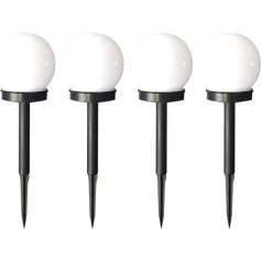 Uonlytech 4gab Solar Path Lights Round Globe Garden Stake Light for Lawn Lawn Backyard Patio Yard Path Driveway Walkway