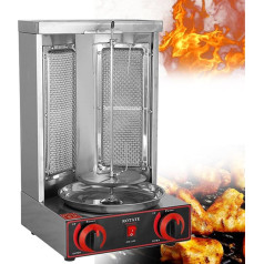 Lakenbroade Vertikālā Rotisserie Shawarma mašīna, Sharma mašīna, Rotējošais grils, Shawarma Grils, Rotācijas krāsns, Vistas rotācijas mašīna, Gāze