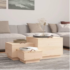 Aufbewahrungsboxen mit Deckeln 3 Stk. Massivholz Kiefer,Vielseitige Aufbewahrungsboxen aus massivem Kiefernholz mit Deckel für Wohnzimmer und Schlafzimmer Aufbewahren & Organisieren, Schließfächer