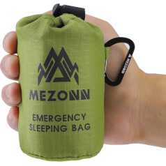Mezonn Avārijas guļammaiss Izdzīvošanas izdzīvošanas Bivy Sack Izmantojiet kā ārkārtas segu Viegls izdzīvošanas rīks āra pārgājienu kempingiem Uzglabāt siltu pēc zemestrīcēm, viesuļvētrām un citām katastrofām