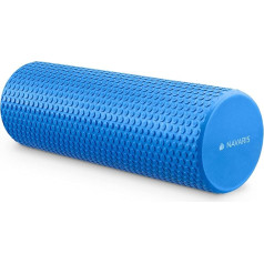 Navaris Pilates Roller Fascia Roller - Pilates Roller Fascia Yoga Roller - Foam Roller for Back Fitness - Masāžas Roller