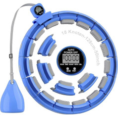 Sonkoloro Smart Hoop aplis pieaugušajiem un iesācējiem, Hullahub Hoop svara zudumam, Smart Hoop, klusais fitnesa aplis ar svaru, skaitītāju un uzgaļiem